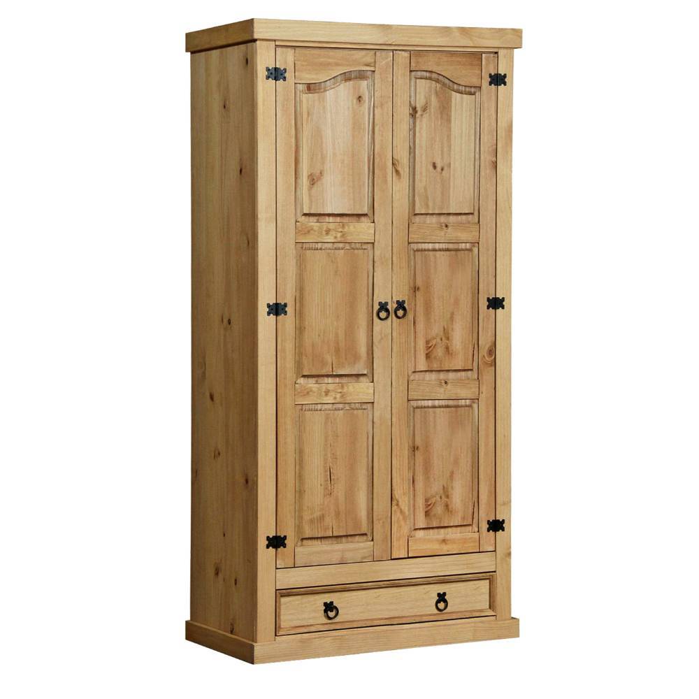 Massivholz-Kleiderschrank aus Kiefer - Unventra