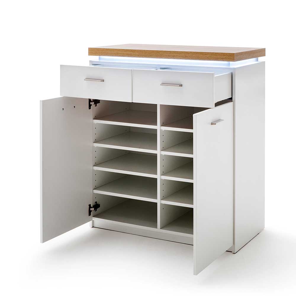 85x98x44 Schuhkommode mit 8 Einlegeböden - Nusenia