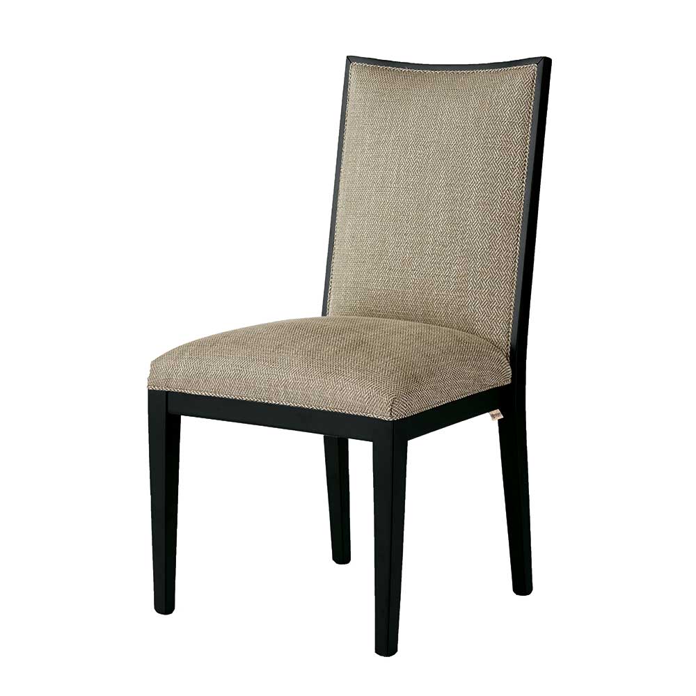 Esszimmerstuhl in Beige und Schwarz - Loytami