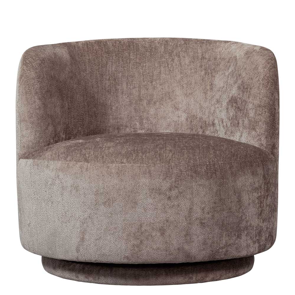 Polstersessel in Taupe Chenille - Fridelia