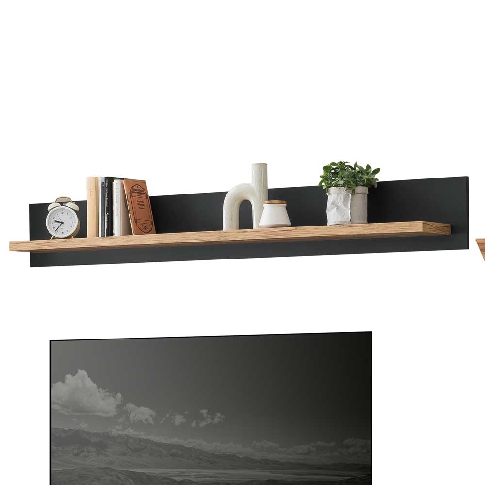 Wohnzimmermöbel TV Anbauwand Set - Lionel (vierteilig)
