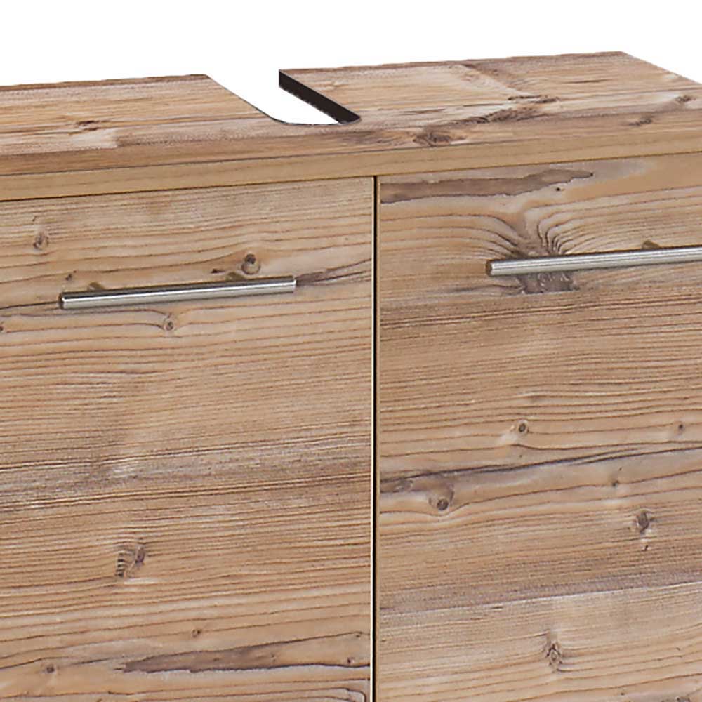 Bad Unterbeckenschrank in Holz Optik - Dilvonda