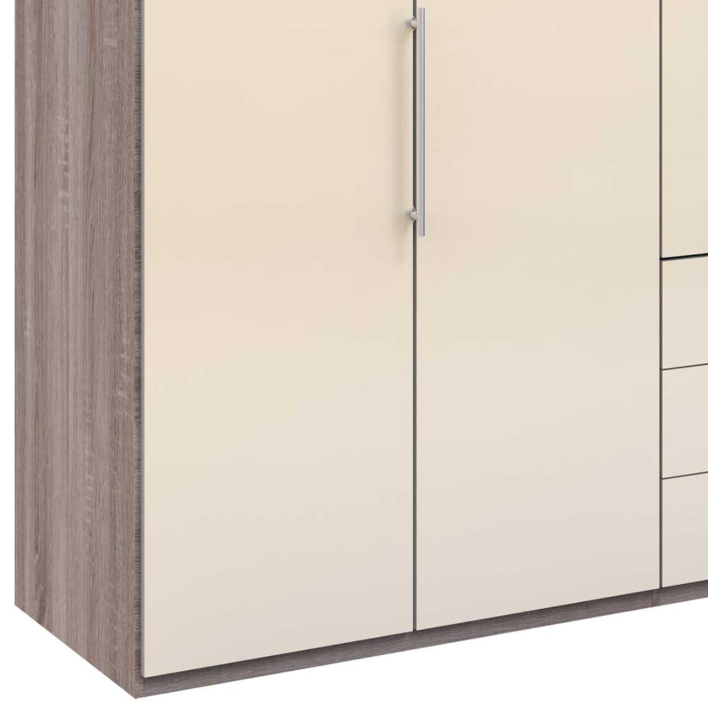 2m Kombi-Kleiderschrank mit 2 Gleittüren - Premuda
