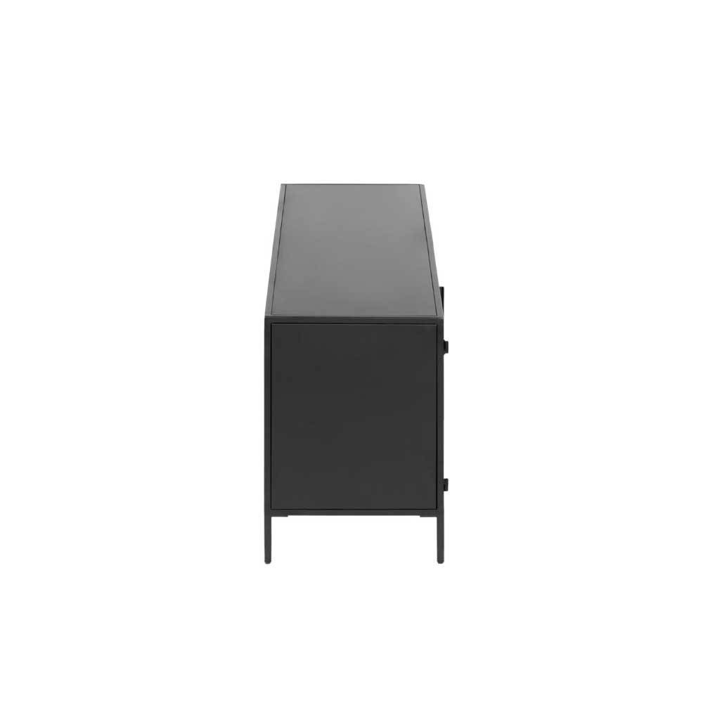 TV Lowboard aus schwarzem Metall - Magde
