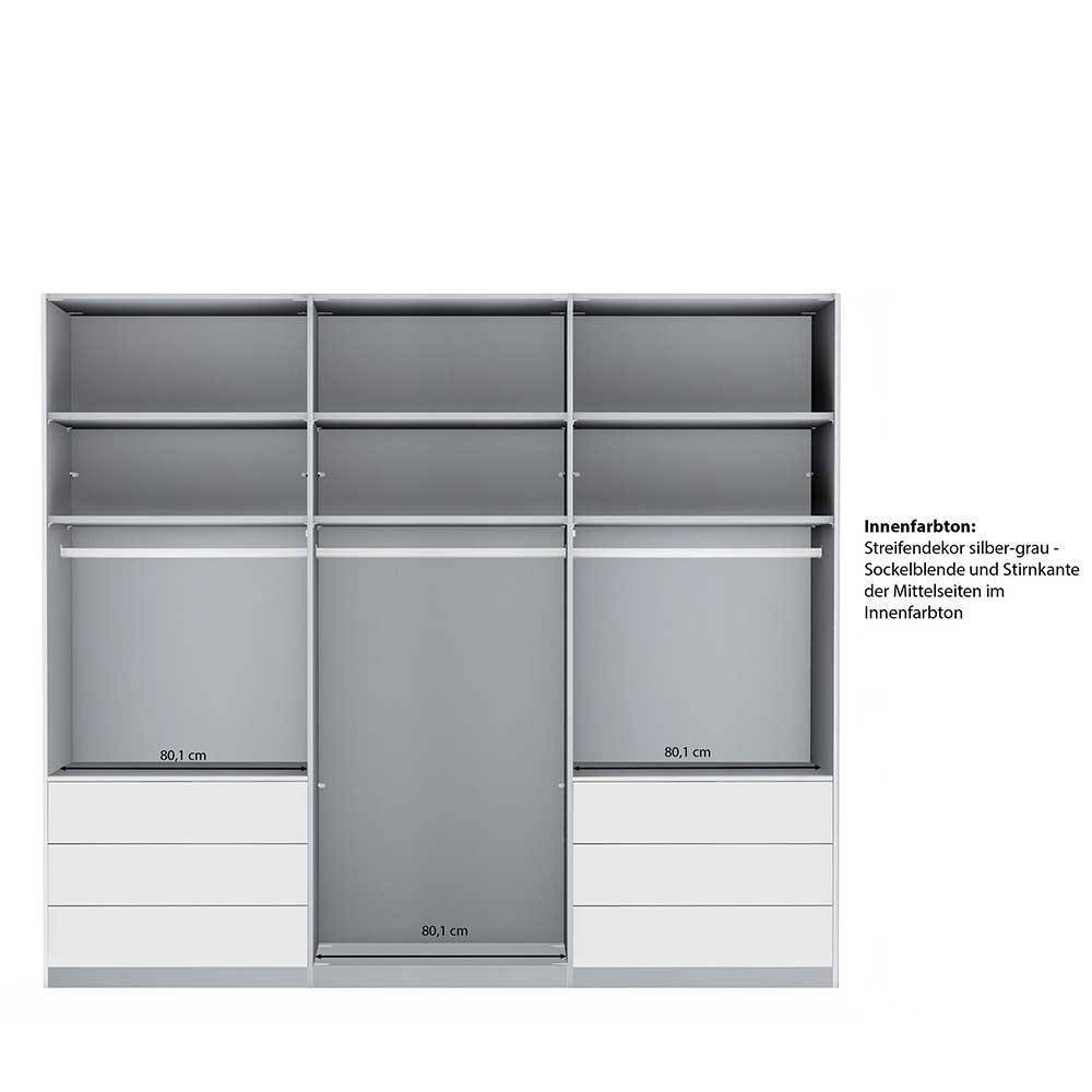 3-türiger Kleiderschrank mit Spiegel - Altagracia