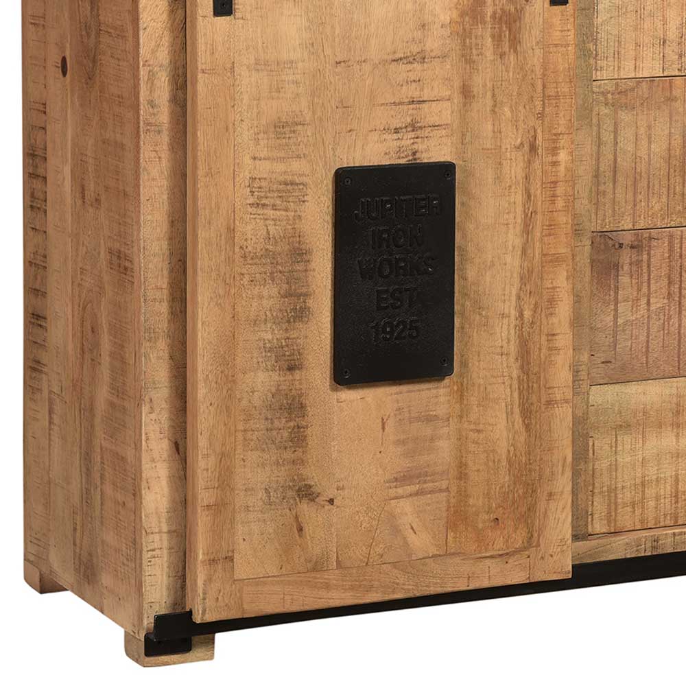 Industrial Sideboard mit zwei Schiebetüren - Eswan