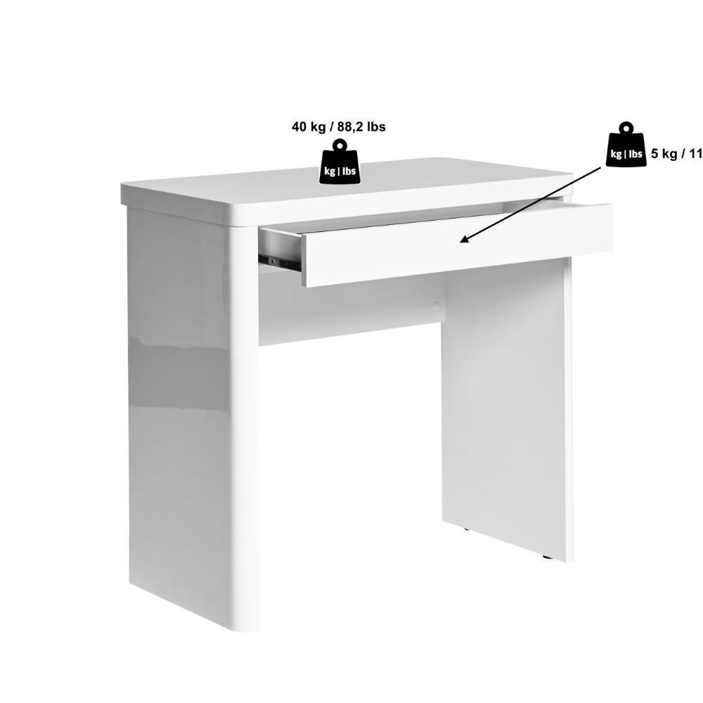 79x44 cm Schreibtisch in Walnuss Holzoptik - Wake