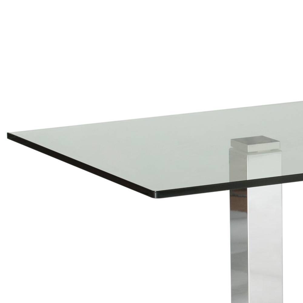 Design-Wohnzimmertisch mit höhenverstellbarer Glasplatte - Osla