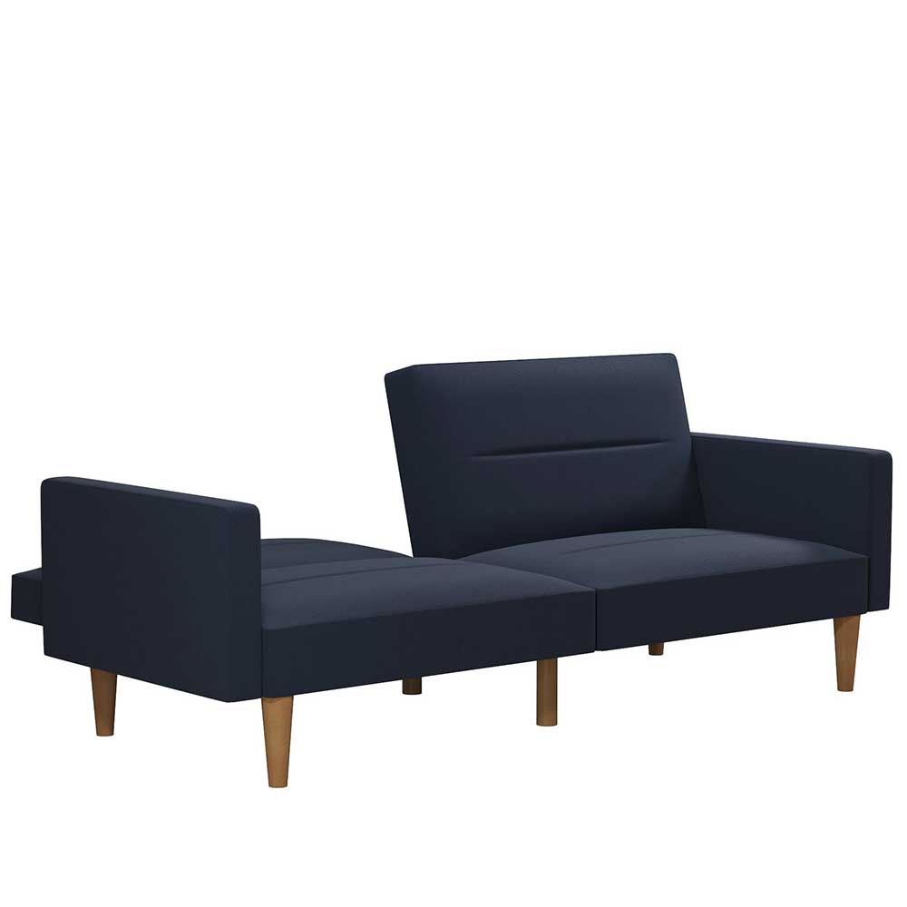 3-Sitzer Schlafcouch in Blau Stoff - Juleste