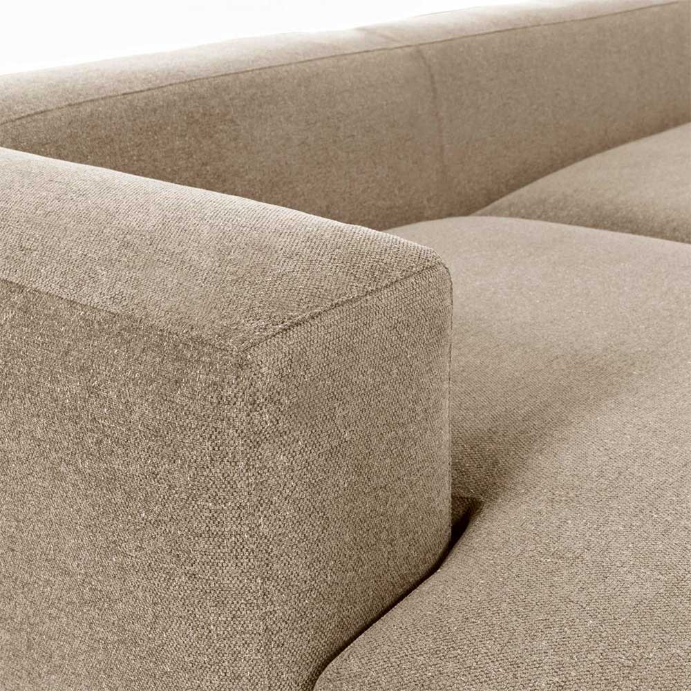 Eckcouch Sofalandschaft in Beige Chenille - Ruhnau