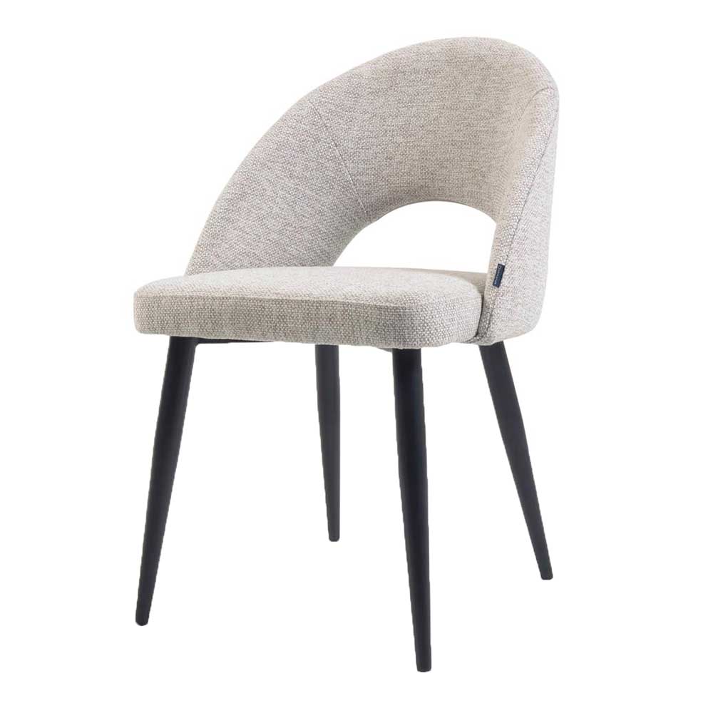 Küchenstühle in Beige & Schwarz - Setrevi (4er Set)