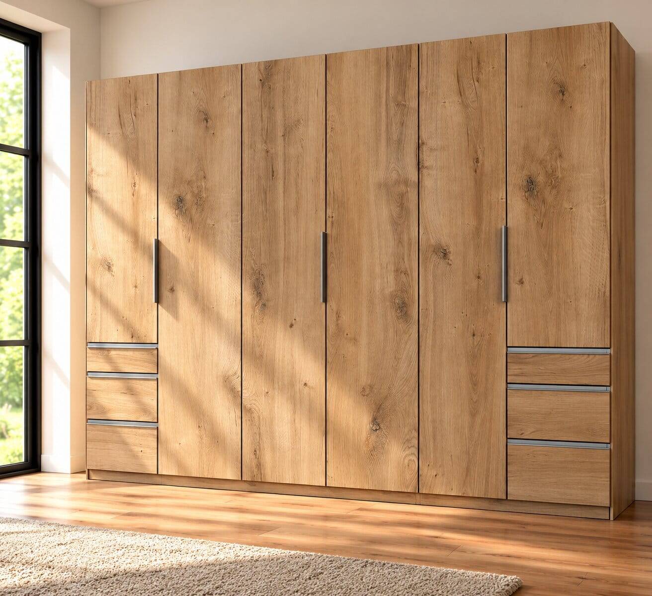 300 cm breiter Schlafzimmerkleiderschrank modern - Dagidoyo I