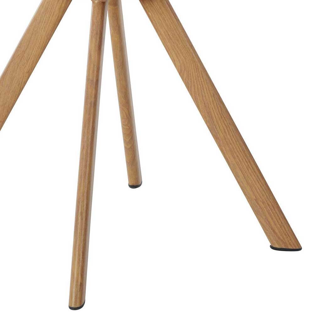 Schalenstühle in Weiß PP & Kunstleder - Pila (2er Set)