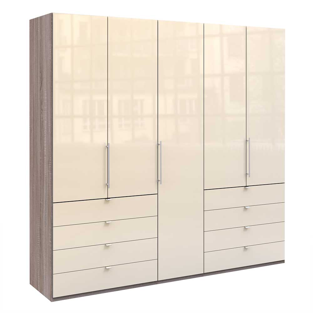 Kombi-Kleiderschrank mit acht Schubladen - Champ