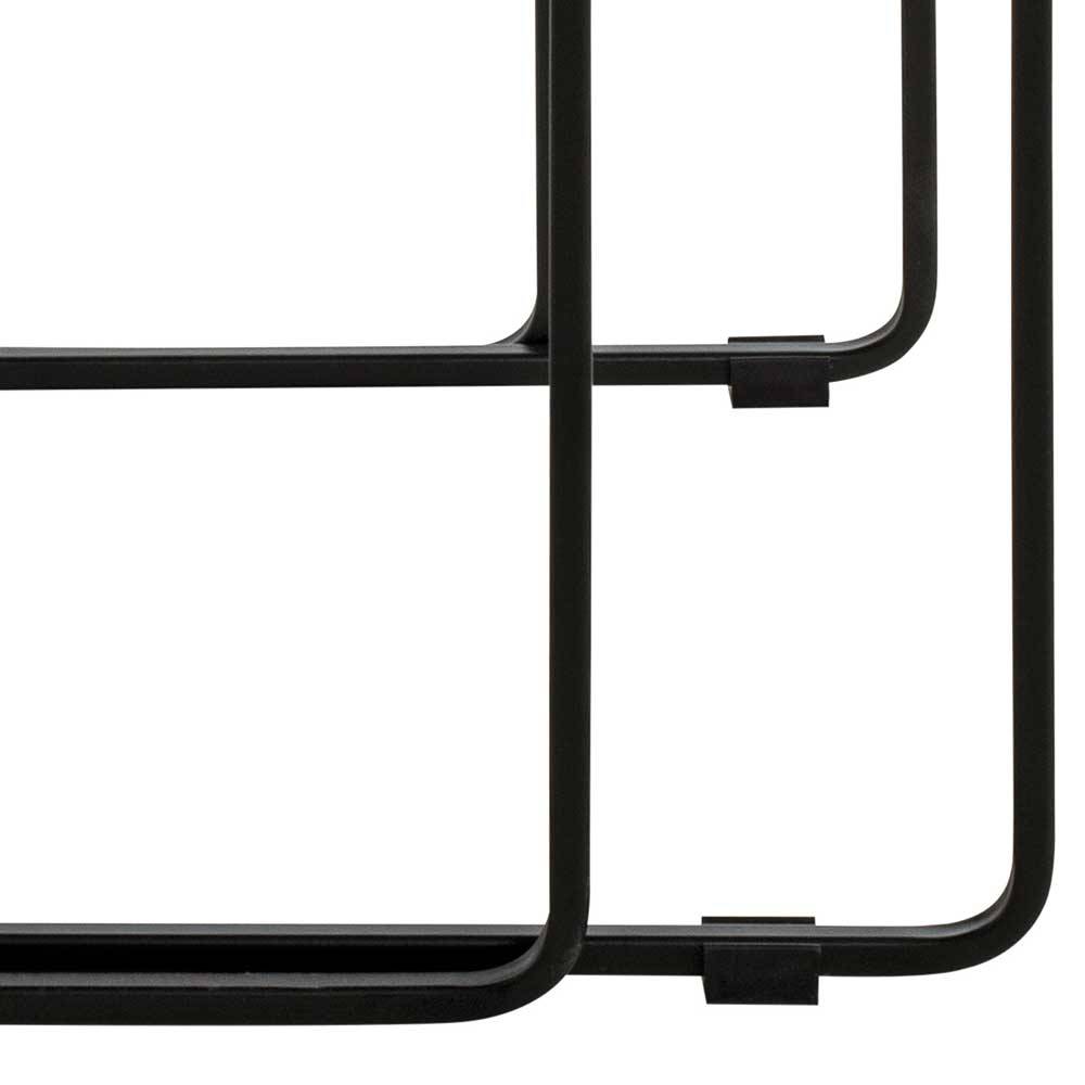 Schwarze Beistelltische aus Metall - Satira (zweiteilig)
