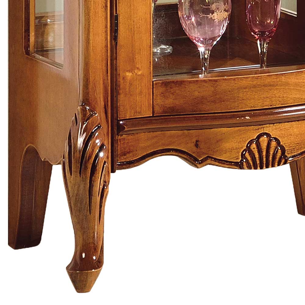 60x120x40 Vitrine mit Spiegel Rückwand - Carlenna II