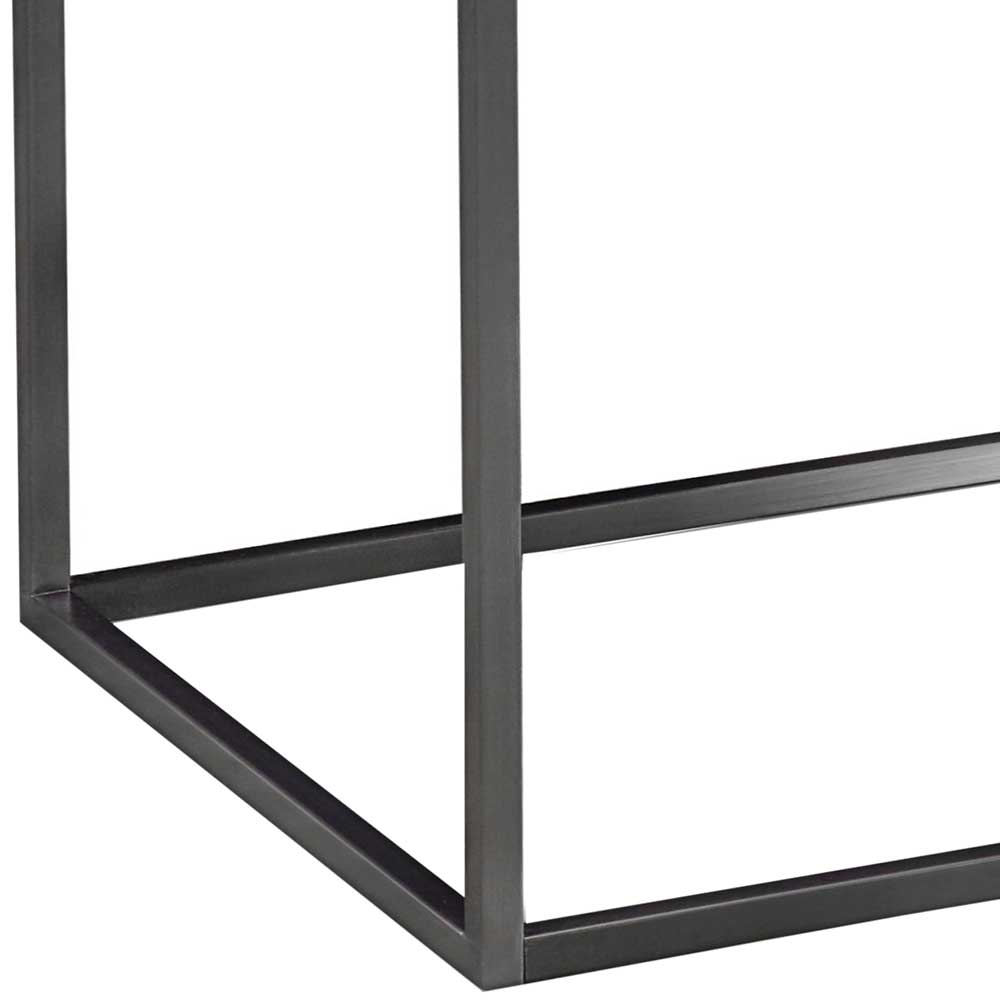 Design Beistelltisch mit Marmorplatte in Weiß - Nuista