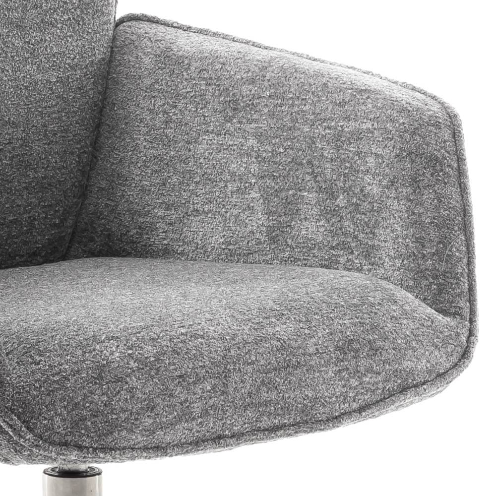 Drehbarer Tischsessel in Grau - Lavernes (2er Set)
