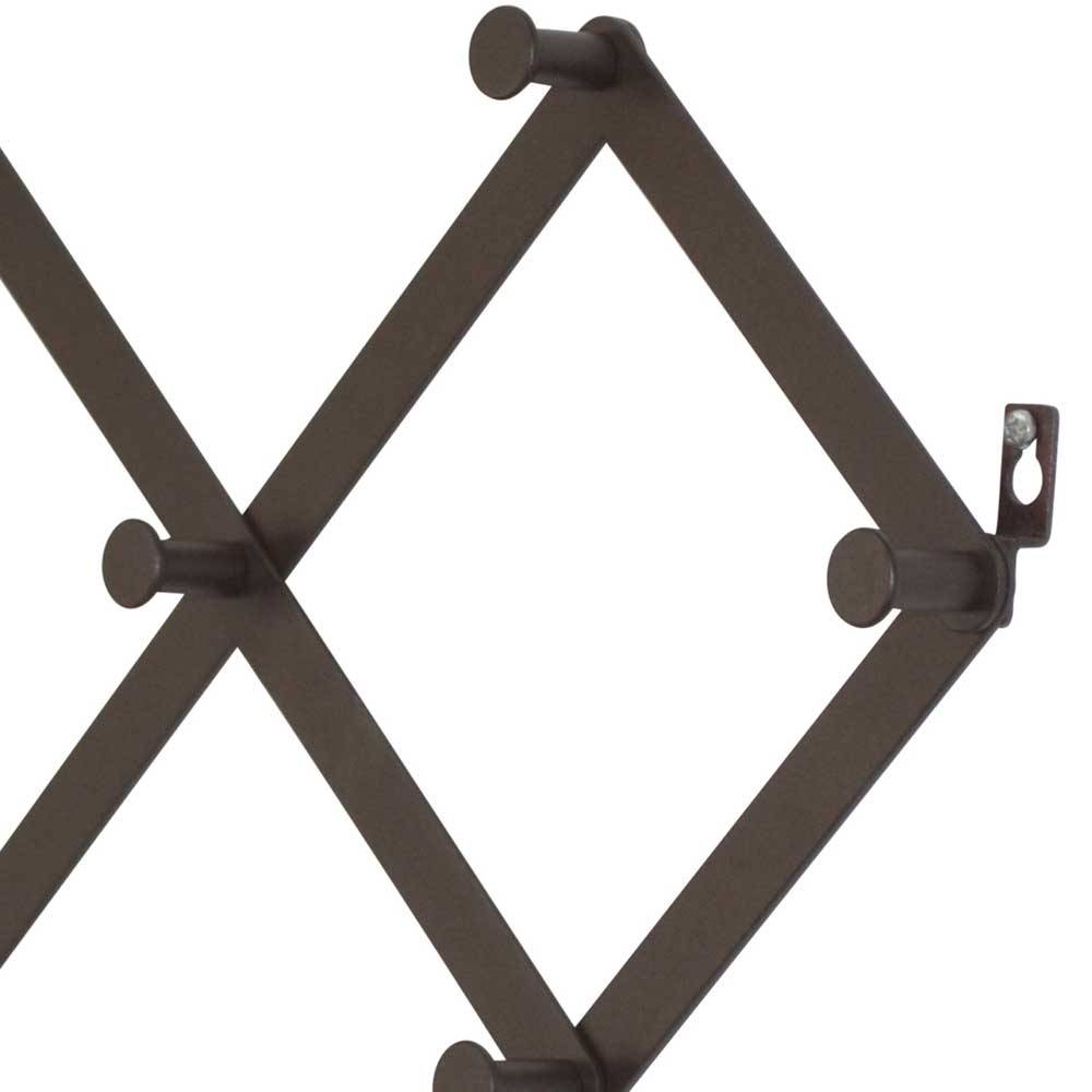 Schwarze Wandgarderobe zum Ausziehen - Dorcano