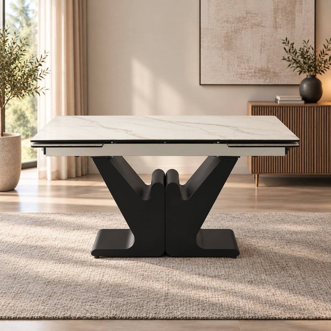Design Esszimmertisch in Marmoroptik - Yoran