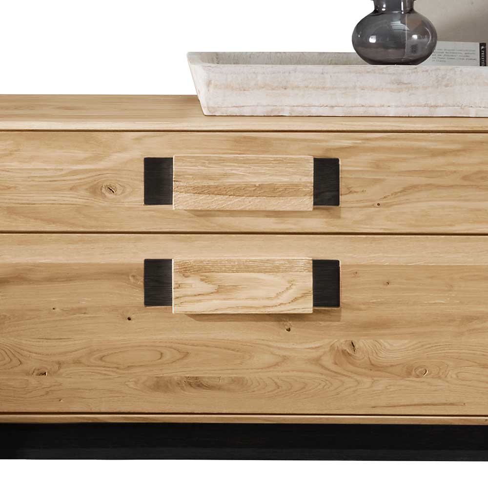 Modernes TV Board aus Eiche & Wildeiche - Xeddos