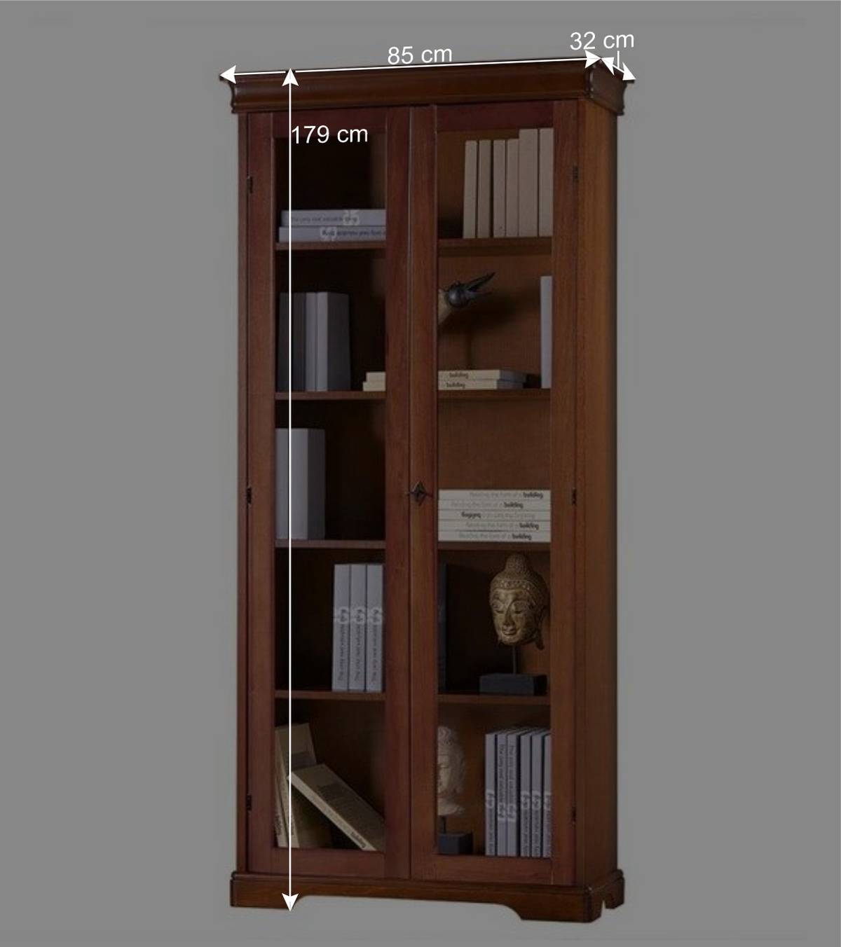 2-türige Vitrine im klassischen Stil - Lemerzi