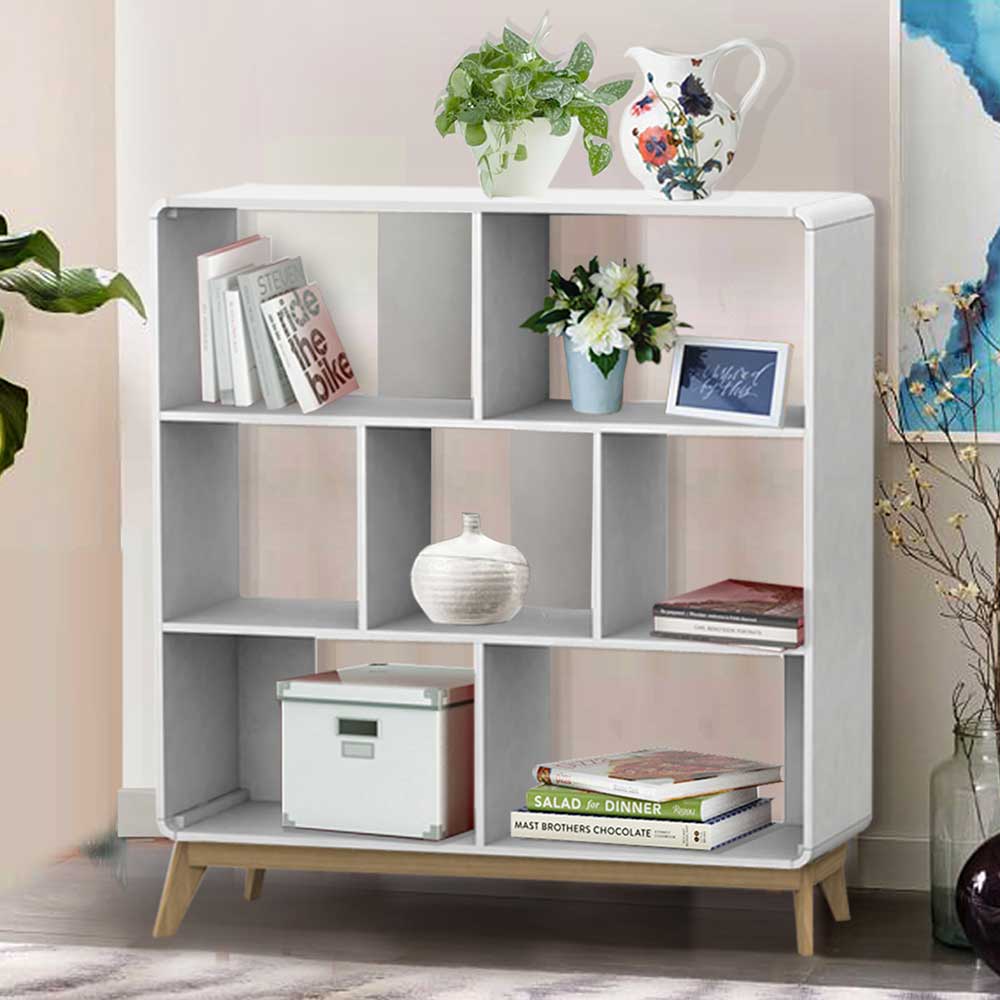 122x126x29 Scandi Regal mit abgerundeten Ecken - Kolreva