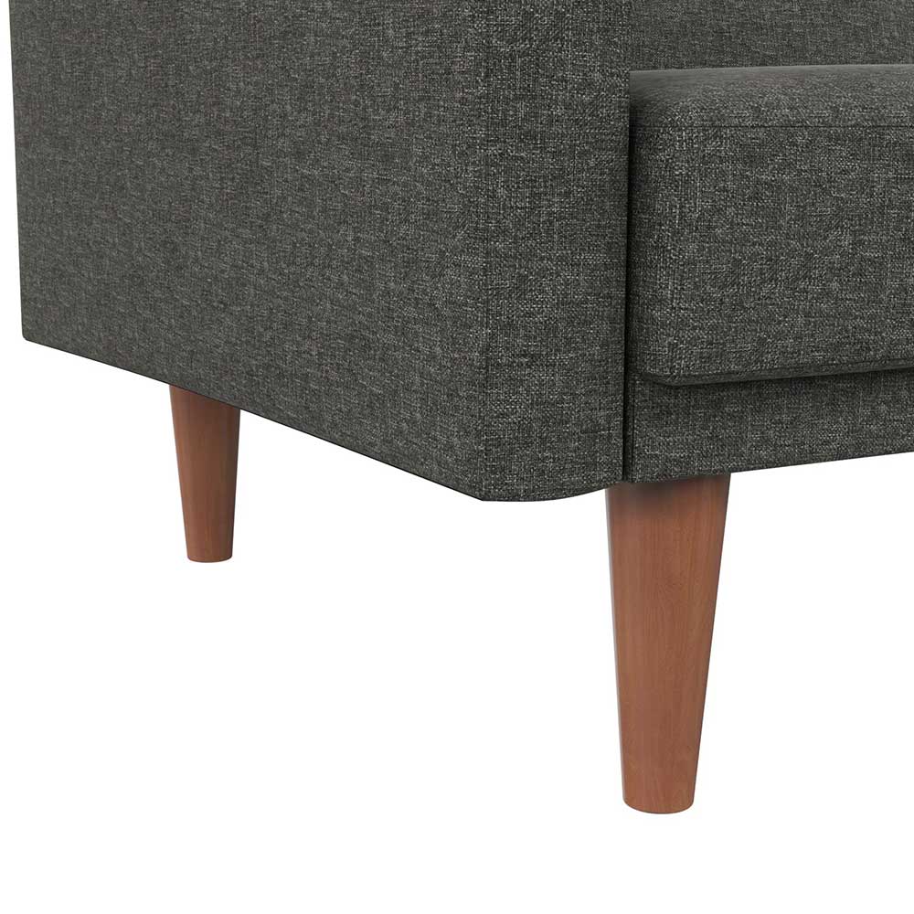 Schlafcouch in Grau Stoffbezug - Croadiva