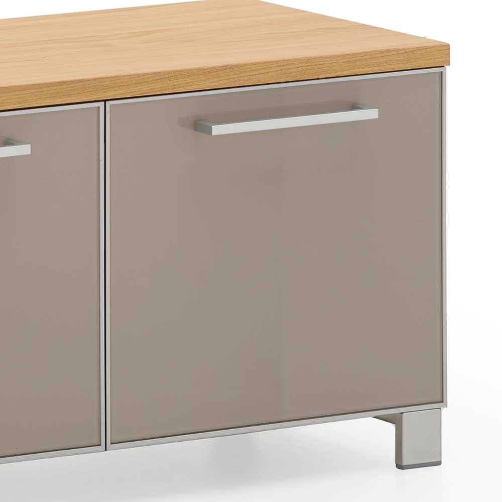 Flurbank Diecca mit Taupe Glas