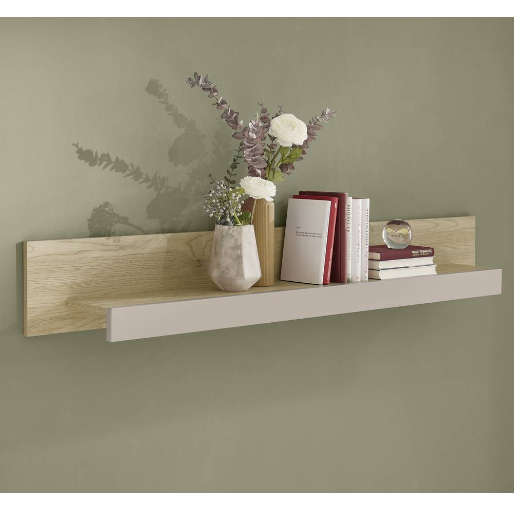 150 cm breites Wandboard in Beigegrau - Raisa