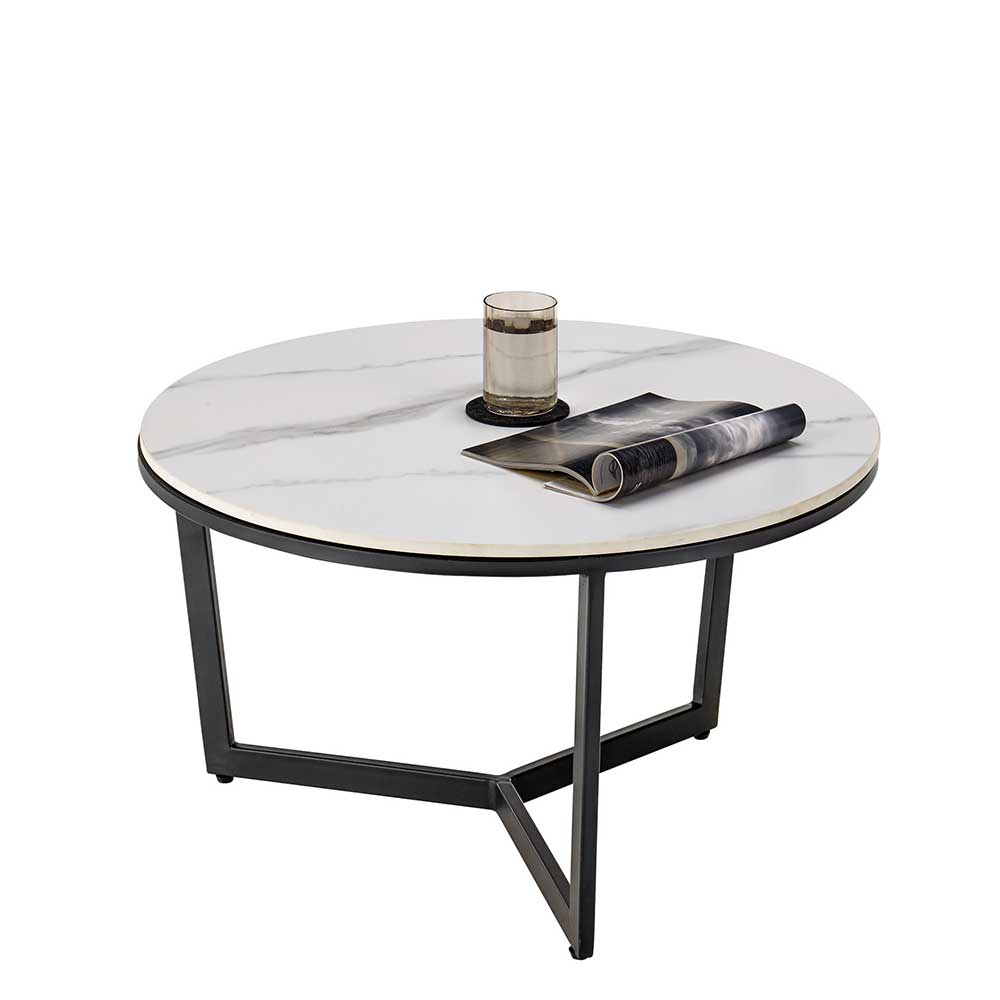 Wohnzimmer Zweisatztisch aus Keramik - Agacina (zweiteilig)