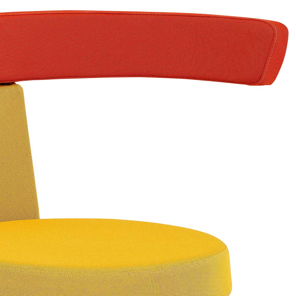 Funktioneller Drehhocker in Gelb & Orange - Marony