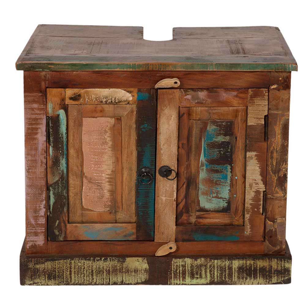 Shabby Badmöbel aus Recyclingholz - Jamaica (fünfteilig)