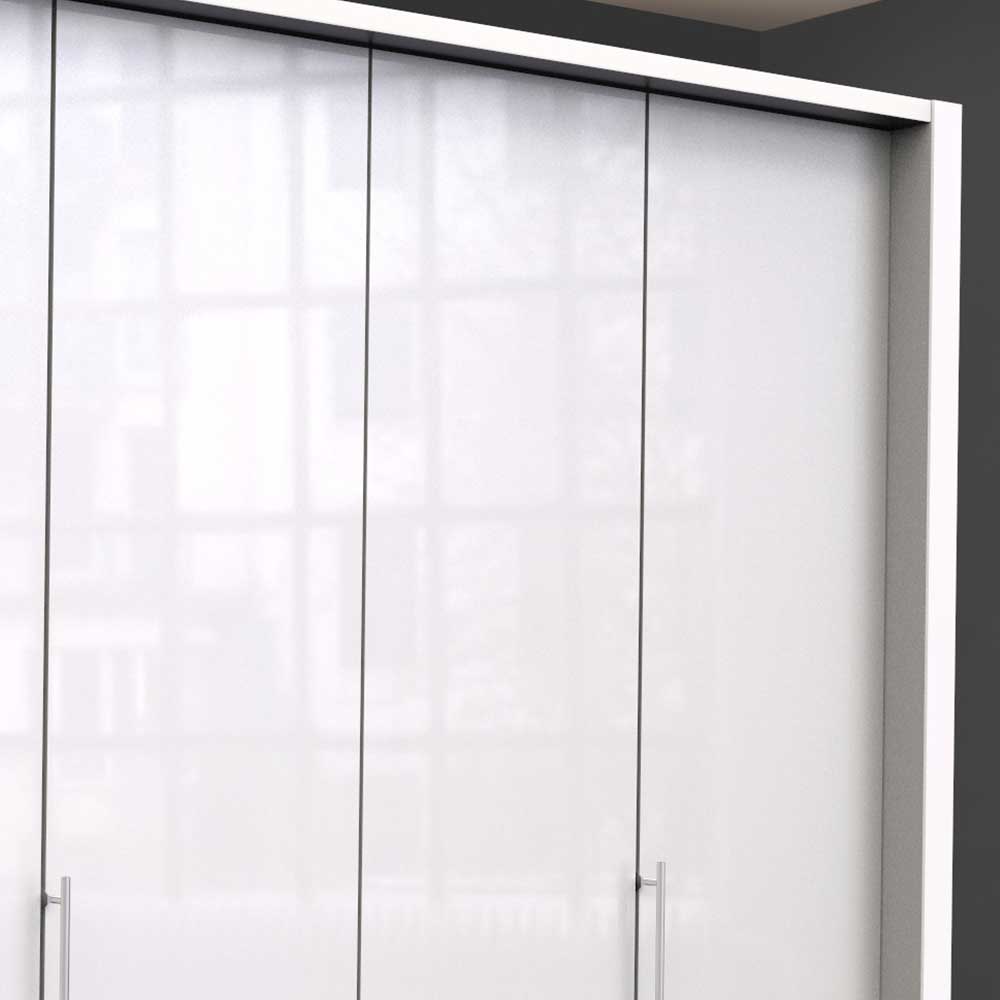 Weißer Schlafzimmer-Kleiderschrank 3-türig - Dolienca