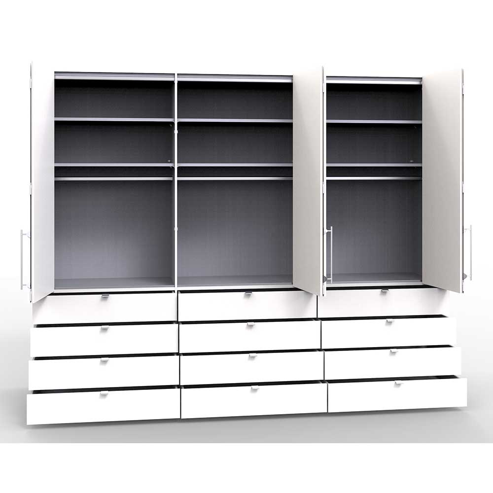 Stauraum Schlafzimmerschrank in Weiß - Dolienca