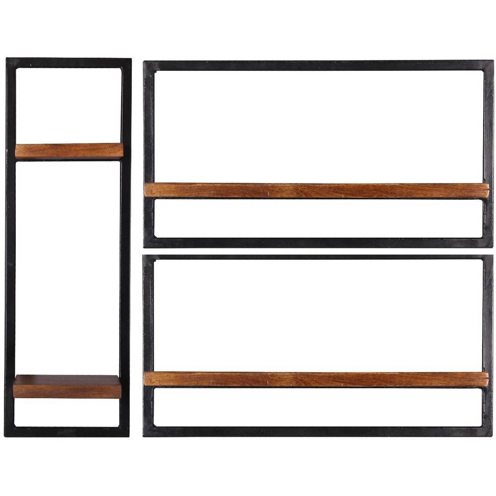 Wandregal Trio im Industrial Design - Cramillo (dreiteilig)
