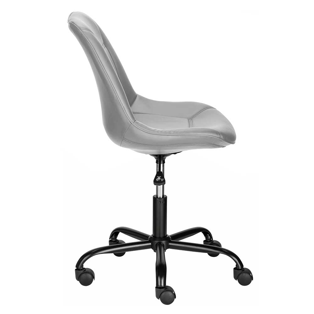 Bürostuhl mit Schalensitz in Grau Kunstleder - Formation