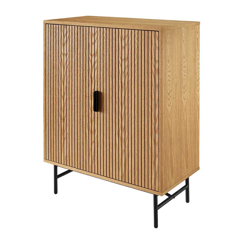 2-türiges Scandi Highboard in Eiche - Piassona
