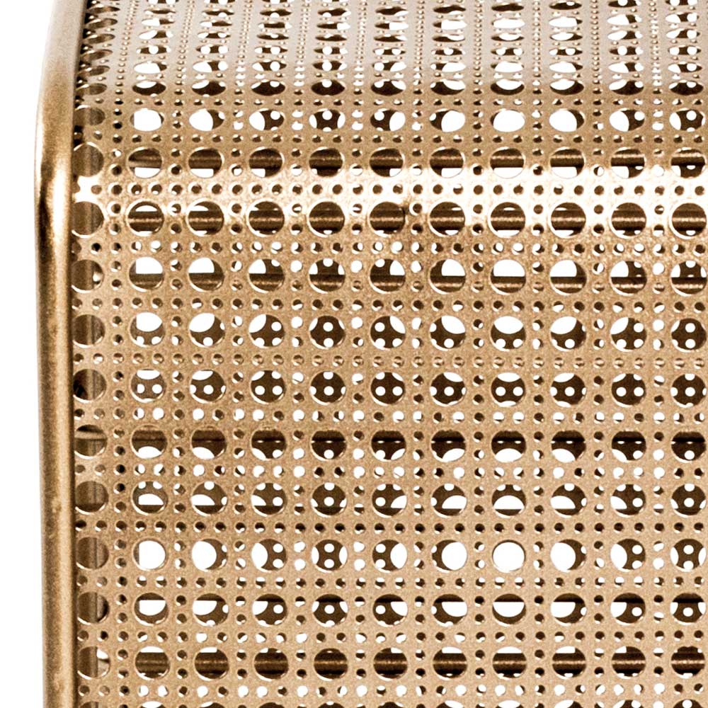 30x46x24 Weinregal aus Stahl in Gold - Loukan