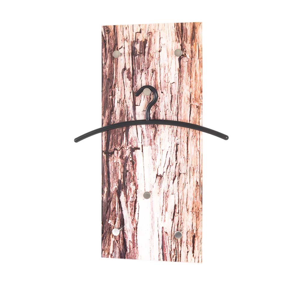 30x90x5 cm Glas Hängegarderobe mit Druck - Ineke