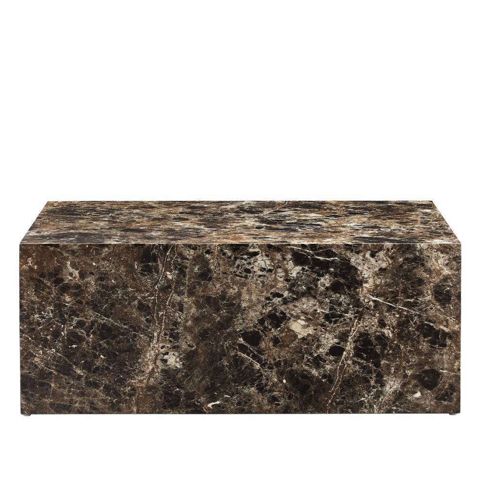 Marmoroptik Couchtisch im Quaderdesign - Merandes