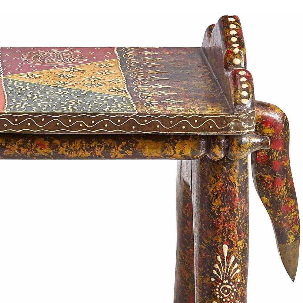 Ethnostyle Hocker in Pferde Optik - Adrian