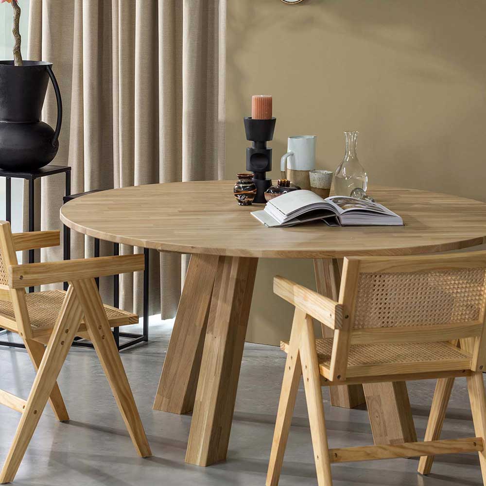 Skandinavisches Design Esstisch in Rund - Itulian