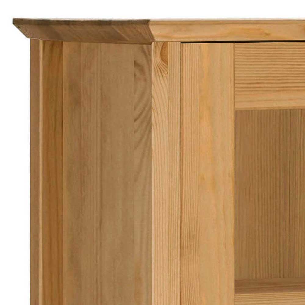 Bad Massivholz Hängeschrank mit 2 Glastüren - Akzinad