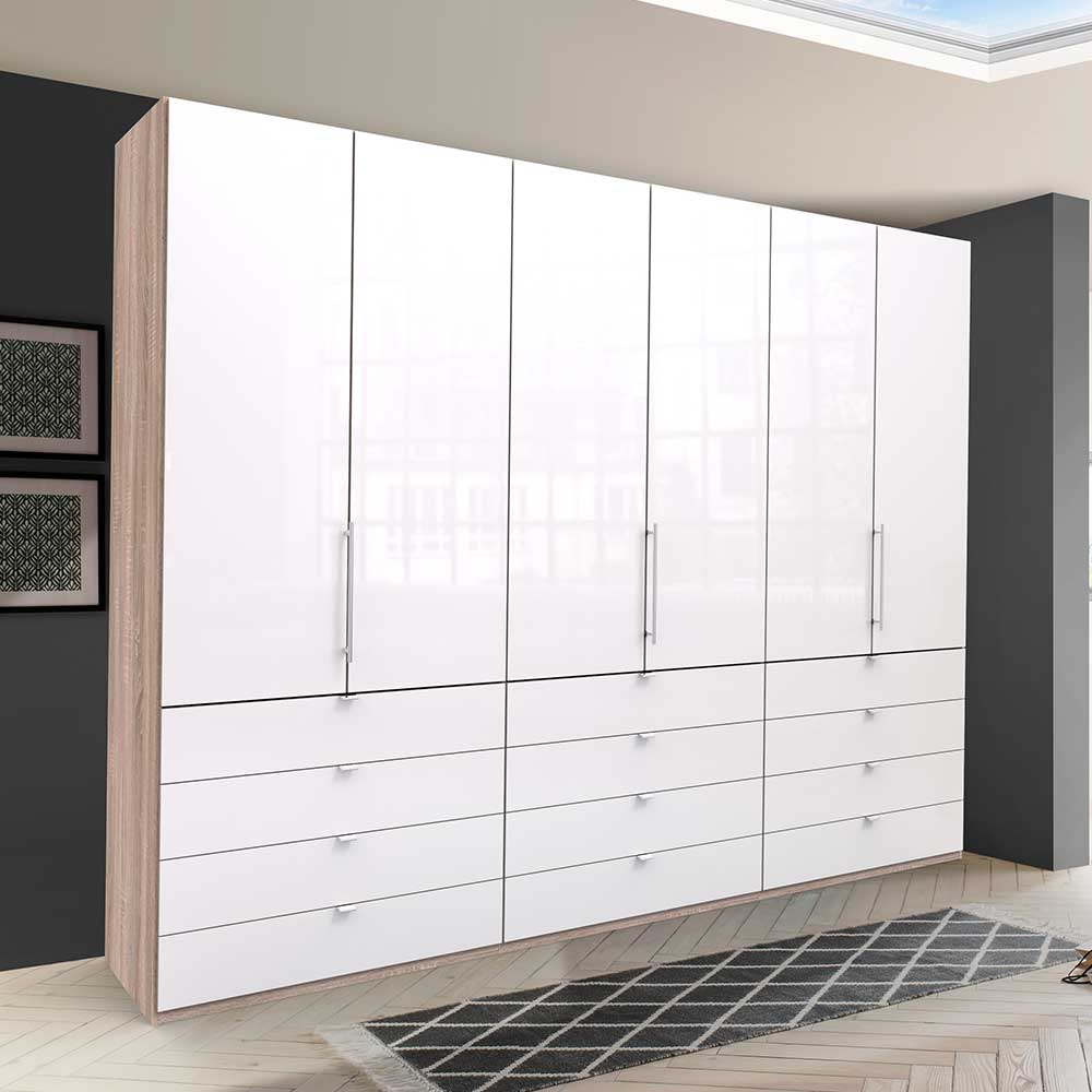 Kombi-Kleiderschrank mit zwölf Schubladen - Bosays