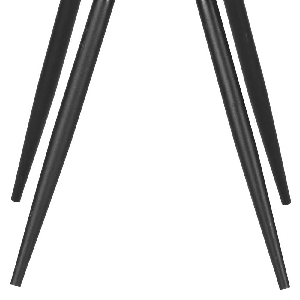 Esstisch Schalenstuhl in Graugrün & Schwarz - Novalgic (2er Set)