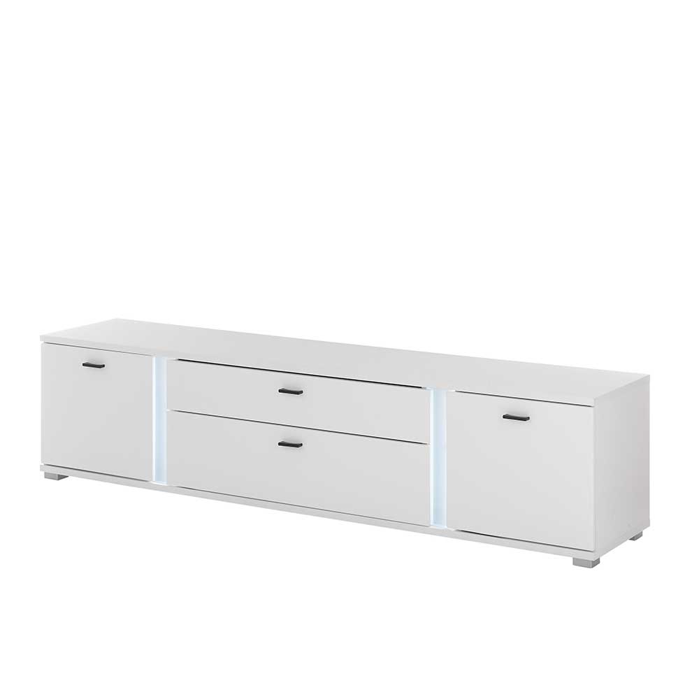 Wohnzimmer Schrank & Regal Set in Weiß - Tirol (vierteilig)