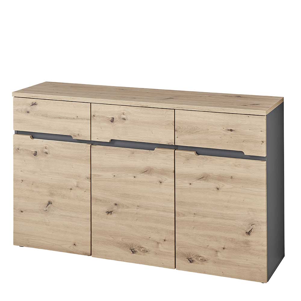 Moderne Kombikommode in Wildeiche NB - Kuetra