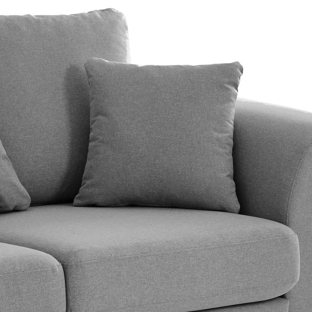 2-Sitzer Couch in Grau Webstoff - Krista