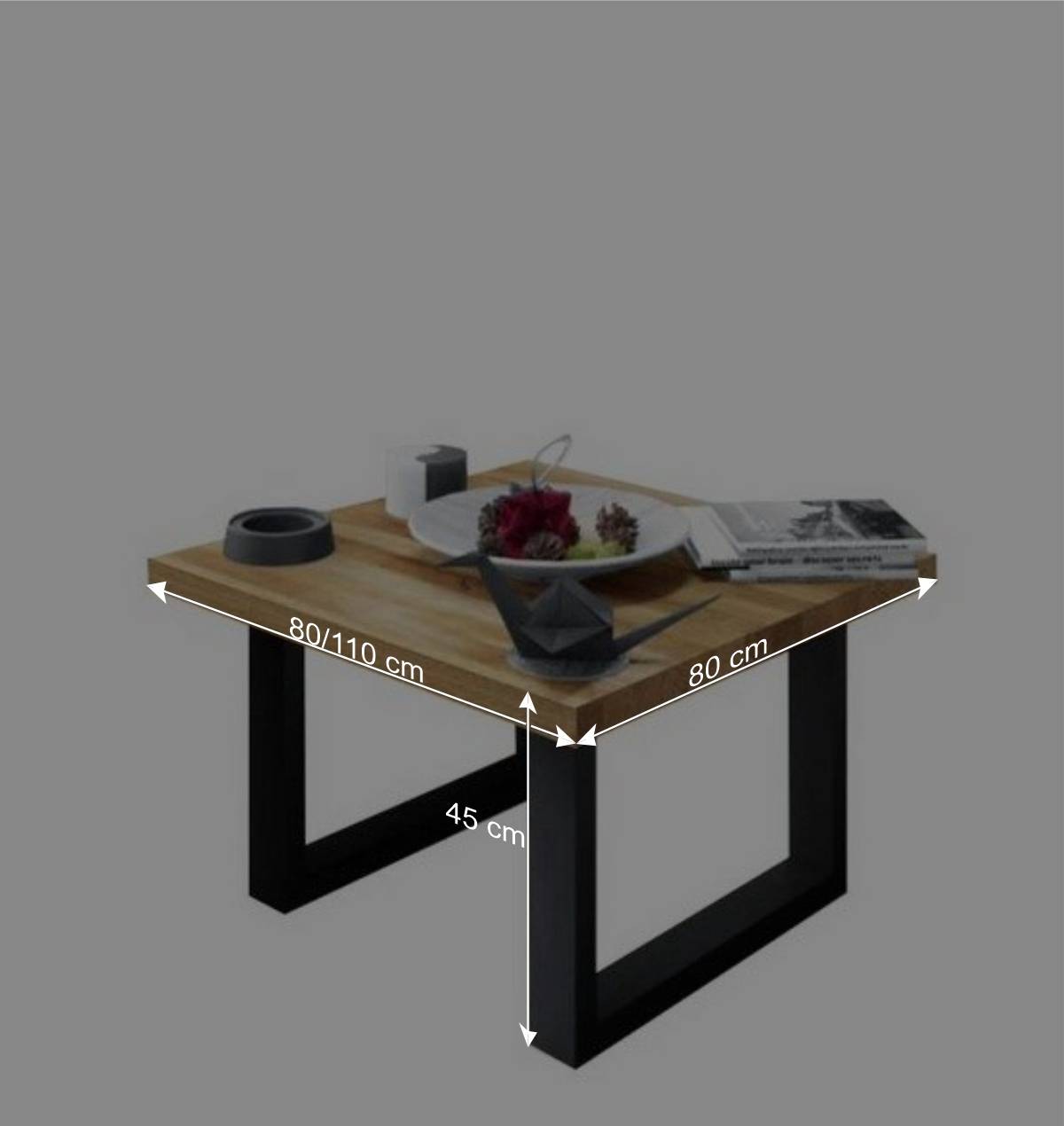 Couchtisch Manzey aus Wildeiche Massivholz